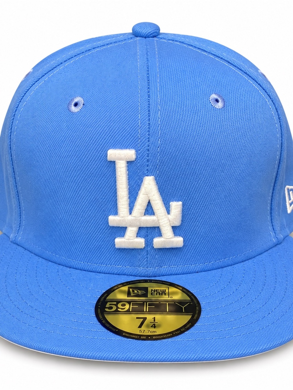 New Era LA Dodgers 59FIFTY Fitted Hat Light Blue Size 7 1/4